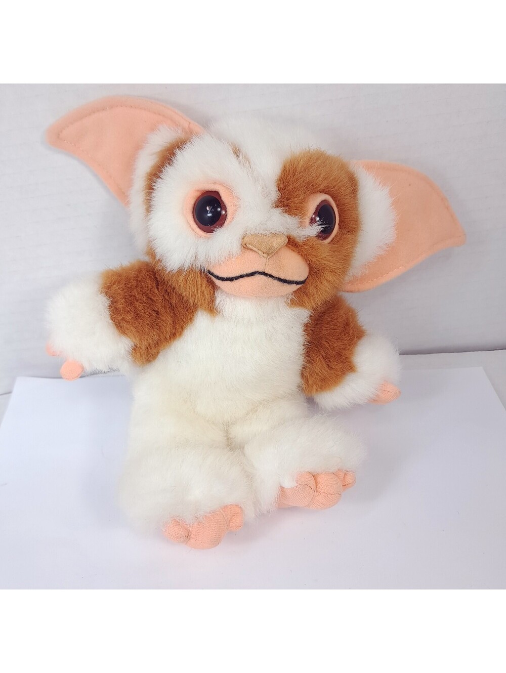 Gizmo Gremlins Plush Stuffed Animal Warner Bros. hard eyes toy fluffy Vintage